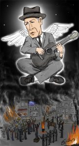 Leonard COhen RIP cartoon