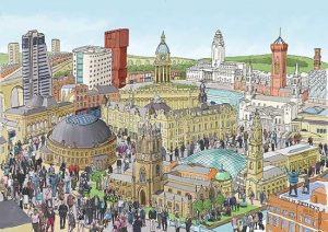 Leeds illustrated print 2
