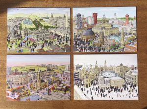 Yorkshire landscape postcards