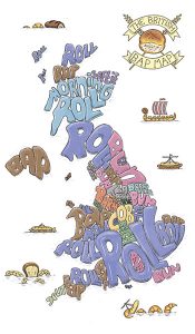 British Bap map tea towel 5