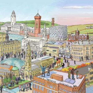 Seasons landscape Leeds and Ilkley